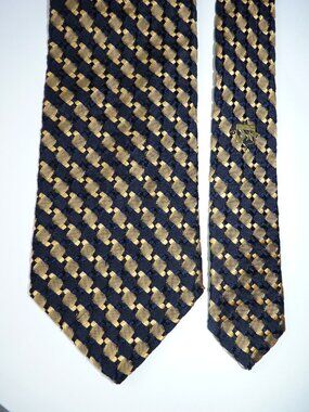 Kieselstein-Kord black gold textured silk tie